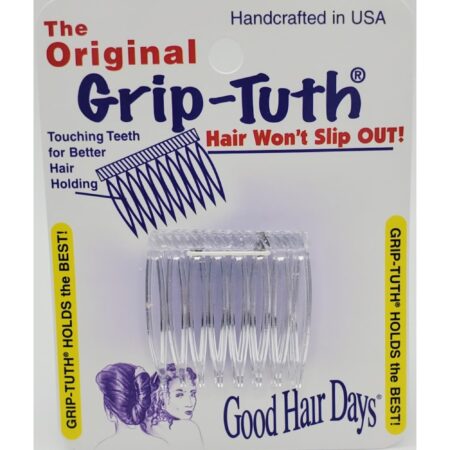 Good Hair Days Grip-Tuth Combs - Set Of 2 Hair Side Combs - Hair Combs For All Types Of Ha