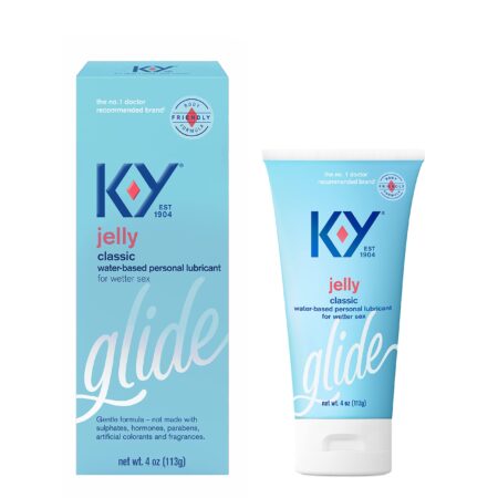 K-Y Jelly Lube, Personal Lubricant, Water-Based Formula, Safe to Use with Latex Condoms, F