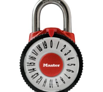 Master Lock 1588D Locker Lock Combination Padlock, 1 Pack, Magnification Lens, Color May V