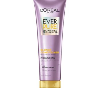 L’Oreal Paris Blonde Sulfate Free Conditioner for Color-Treated Hair, Neutralizes Brass +