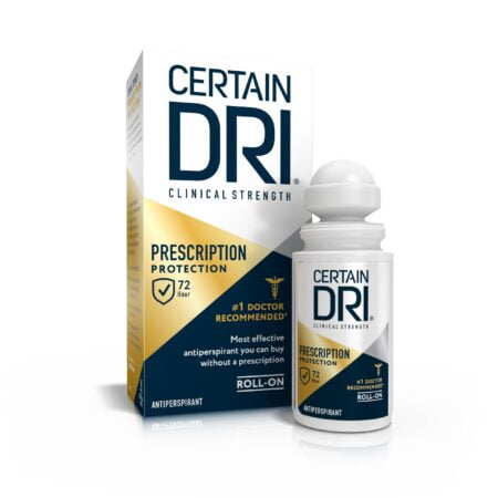 Certain Dri Prescription Strength Clinical Antiperspirant Roll-On Deodorant, Hyperhidrosis