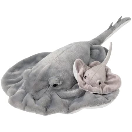 Rhode Island Novelty Adventure Planet Birth of Life Stingray with Baby Plush Toy 22" Long