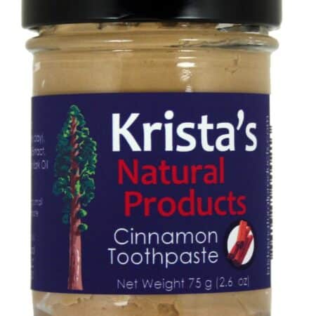 Organic Cinnamon Toothpaste Made by Krista's Natural Products - 75 g (2.6 oz) - Image 2