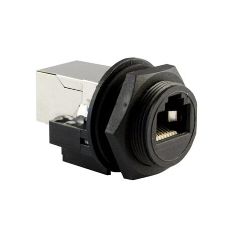 ASI ASICPICRJ45S RJ45 Panel Mount, Waterproof Connector (When Used with Cap), Shielded, Fr - Image 2