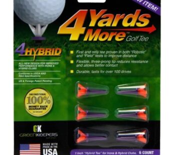 Greenkeepers 4 Hybrid Golf Tee , Purple , 1″