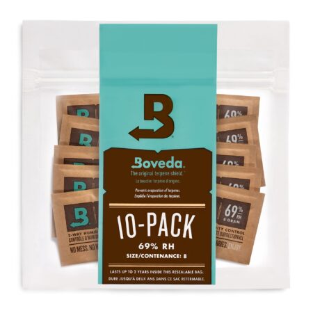 Boveda 69% Two-Way Humidity Control Packs for Storing Up to 5 Items   Size 8   10 Pack   f