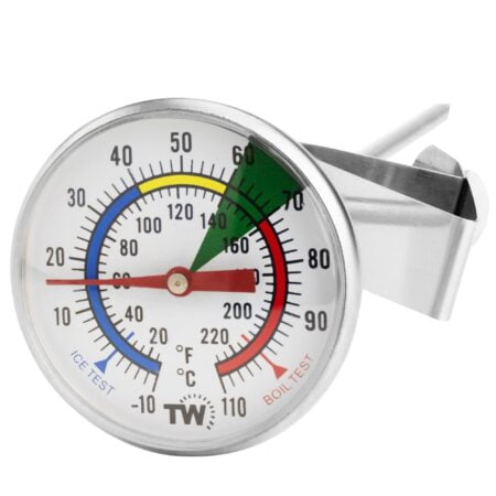Milk Thermometer for Steaming Milk - Ideal Milk and Coffee Temperature Thermometer with 17