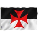 ANLEY Fly Breeze 3x5 Foot Knights Templar Battle Flag - Vivid Color and Fade Proof - Canva - Image 2