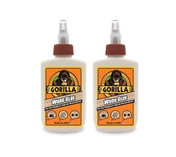 Gorilla Wood Glue, 4 Ounce Bottle, Natural Wood Color, (Pack of 2)