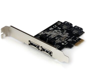 StarTech.com 2 Port PCI Express SATA 6 Gbps eSATA Controller Card – Dual Port PCIe SATA II