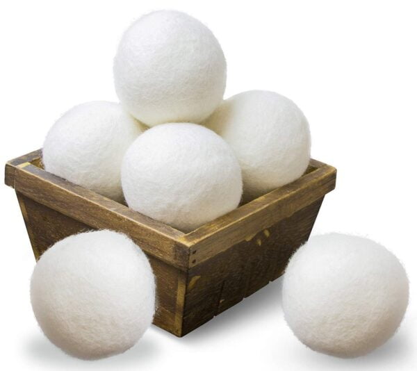 SnugPad Wool Dryer Balls XL Size 6 Pack, Natural Fabric Softener 100% Organic Premium New