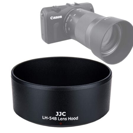 JJC LH-54B Dedicated Bayonet Lense Hood, Compatible with Canon EF-M 55-200mm f/4.5-6.3 IS - Image 2