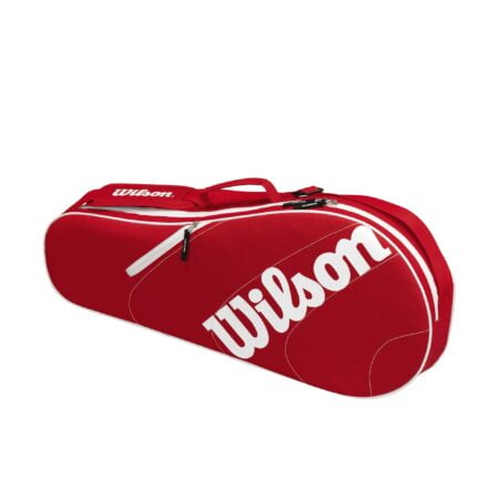 Wilson Advantage Team Triple Tennis Racket Bag - Red/White, Holds up to 3 Rackets - Image 2