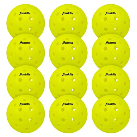 Franklin Sports Outdoor - X-40 Pickleball Balls - USA (USAPA) Approved - 12 Pack Outside -
