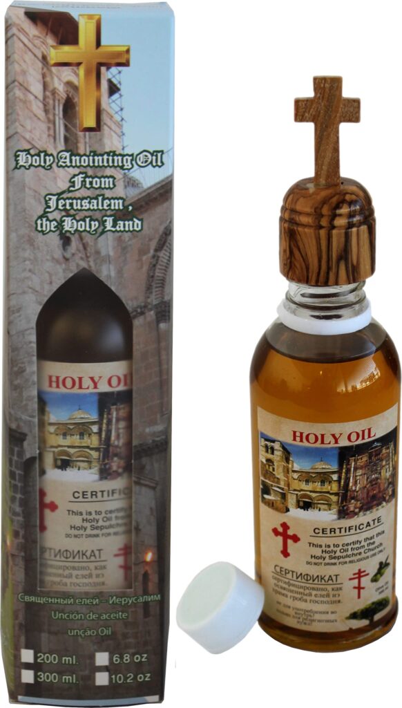 Holy Land Market Jerusalem Holy Sepulchre Anointing Oil - 200ml Special Box with Certifica