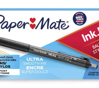 Paper Mate  InkJoy  300RT Retractable Ballpoint Pens, Medium Point, Black, 12 Count