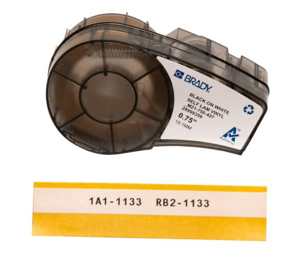 Brady Authentic (M21-750-427) Self-Laminating Wire Wrap for Control and Electrical Panels,