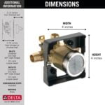 Delta Faucet R10000-UNBXHF MultiChoice Universal Shower Valve Body for Shower Faucet Trim - Image 3