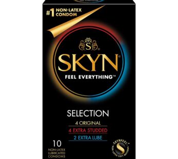 SKYN Selection Non-Latex Lubricated Condom Variety Pack, 10 Count (2076404)