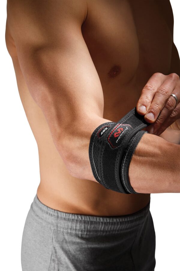McDavid 489 Elbow Starp with Pads, Large, Black - Image 2