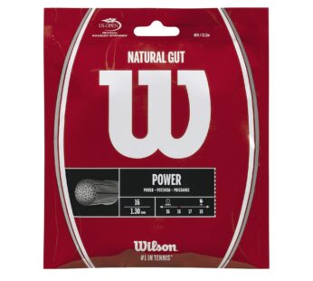 Wilson Natural Gut 16 Tennis String – Set, White