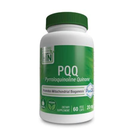 Health Thru Nutrition PQQ 20mg 60 Servings Pyrroloquinoline Quinone as PureQQ | Promotes M