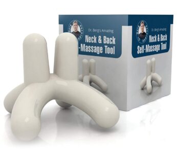 Dr. Berg Self-Massage Tool – Handheld Neck and Lower Back Massager – Body Stress Reliever