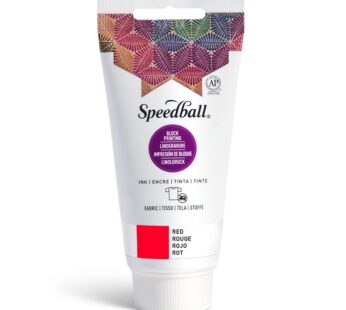 Speedball Fabric Block Printing Ink, 2.5-Ounce, Red