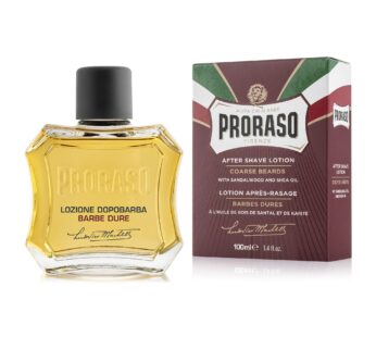 Proraso After Shave Lotion, Moisturizing and Nourishing for Coarse Beards with Sandalwood