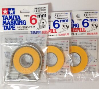 TAMIYA 6mm Masking Tape with 2pcs Refill