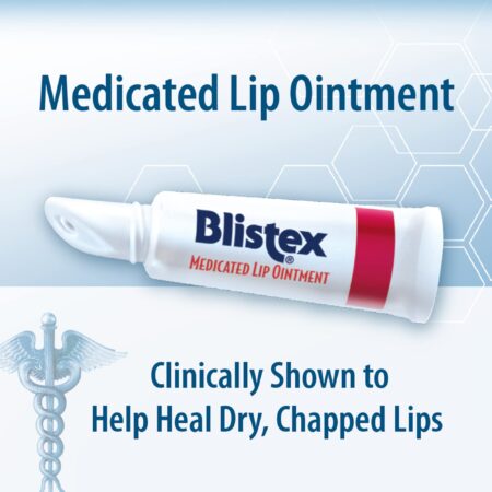 Blistex Medicated Lip Ointment for Dryness and Cold Sores, 0.21oz - PACK OF 2 - Image 5