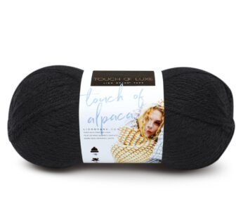 Lion Brand Yarn (1 Skein) Touch of Alpaca Yarn, Black