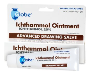 Globe Ichthammol Ointment 20% (Drawing Salve) 1 OZ – Soothing Skin Relief, Treatment of Ec