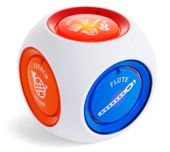 Munchkin  Mozart Magic  Cube Music Toy for Baby and Toddler – Includes 5 Instrument Sounds