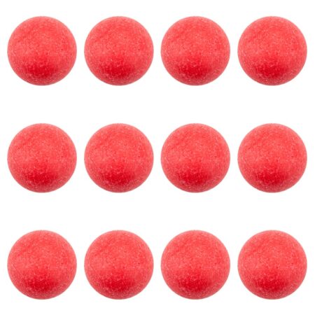 Brybelly 12 Pack of Red Textured Foosballs for Standard Foosball Tables & Classic Tabletop