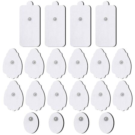 TENS/EMS Unit Replacement Pads NURSAL 20 Pack 3.5mm Snap Electrode Pads for Electrotherapy