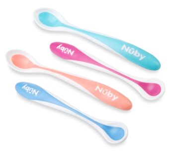 Nuby Hot Safe Feeding Spoons, 4 Count