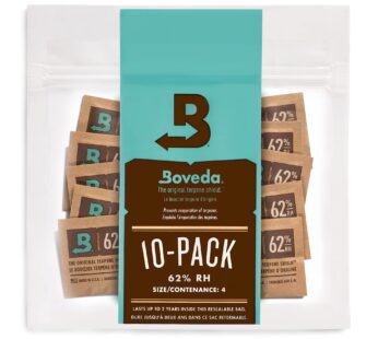 Boveda 62% Two-Way Humidity Control Packs For Storing   oz   Size 4   10 Pack   Moisture A