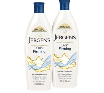 Jergens Skin Firming Body Lotion, Dry Skin Moisturizer with Collagen and Elastin, Deep Moi