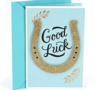 Hallmark Good Luck Card (Horseshoe)