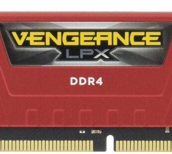 Corsair Vengeance LPX 8GB (1 x 8GB) DDR4 DRAM 2400MHz (PC4-19200) C16 Memory Kit, Red