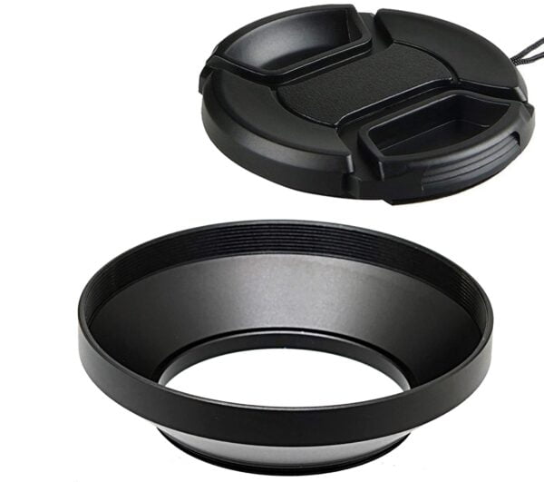 Fotasy 37mm Metal Wide Angle Lens Hood, Wide Lens Hood 37mm, for Canon Fuji Leica Leitz Ni
