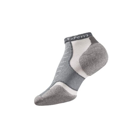 Thorlos Experia XCCU Thin Cushion Running Low Cut Socks, Grey, Extra Large