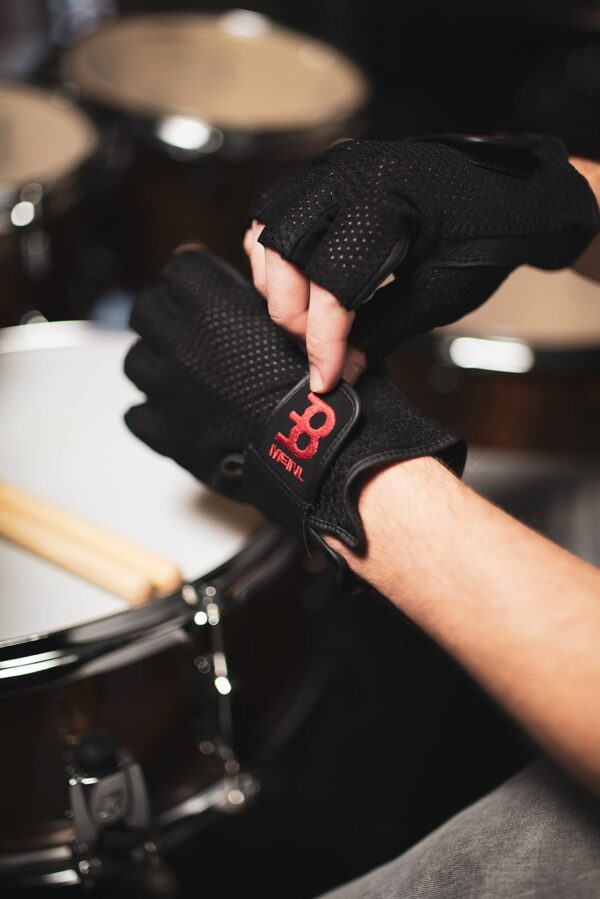 Meinl Half Finger Drummer Gloves - Medium - Image 7