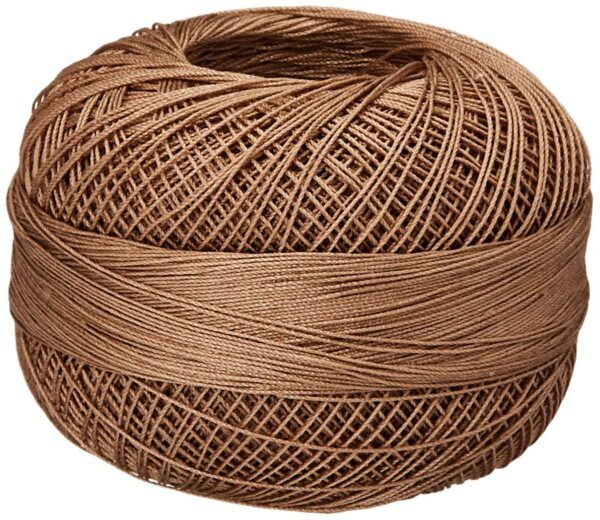 Lizbeth Size 80 HH80 Cotton Thread 184 yds 10 Grams, Mocha Brown Medium