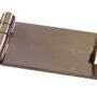 Hillman 852401 3/4 x 2-3/4" Solid Brass Decorative Mini Hasp - Antique Brass Finish 1-Pack