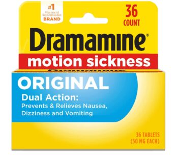 Dramamine Original, Motion Sickness Relief, 36 Count