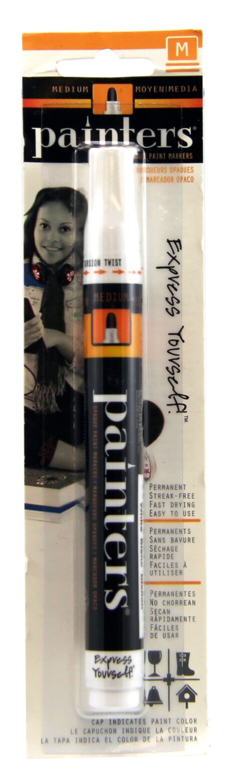 Elmer's Painters Opaque Paint Marker, Medium Point, White, 1 Count - 7333