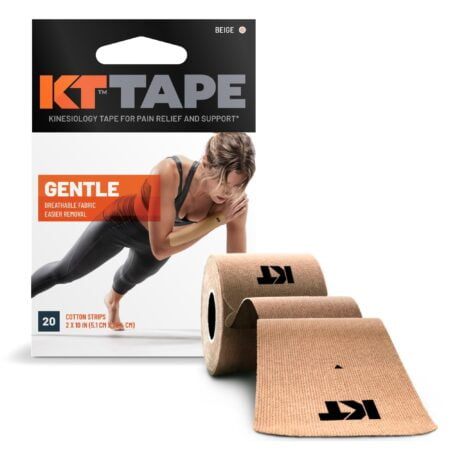 KT Tape, Kinesiology Athletic Tape, Gentle Adhesive for Sensitive Skin, 20 Count, 10" Prec