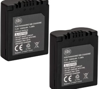 BM Premium Pack of 2 CGA-S006 Batteries for Panasonic Lumix DMC-FZ7, DMC-FZ8, DMC-FZ18, DM